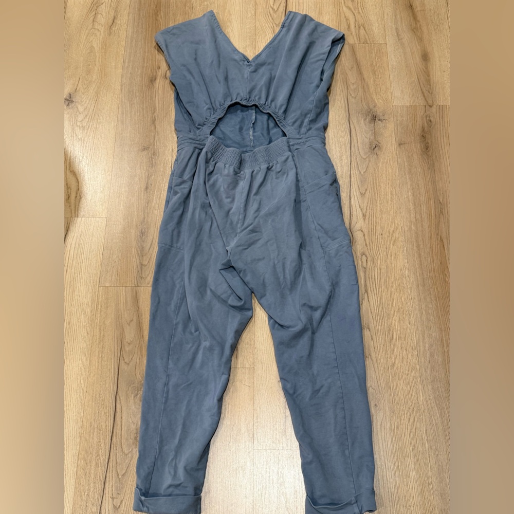 Patagonia Slate Blue V-Neck Jumpsuit - Picture 4 of 11